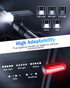 Victoper Bike Light Set, High Lumens Super Bright USB Rechargeable Headlight & Tail Light, 6+4 Modes, Waterproof