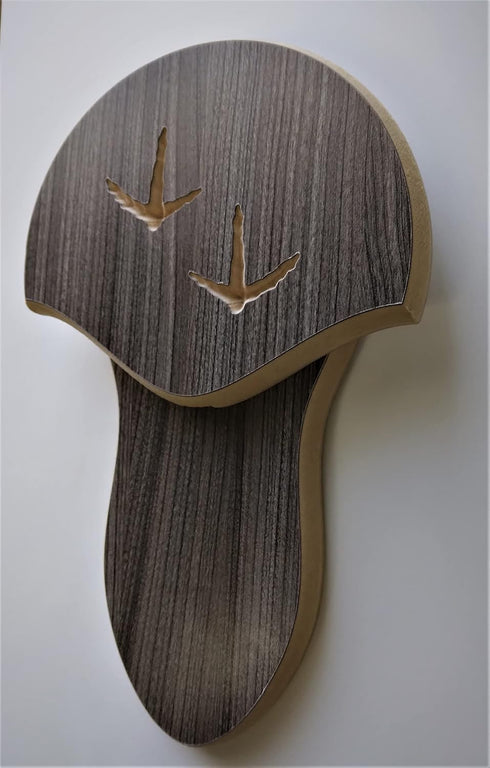 Generic 02 Rustic Grey Carved Turkey Mounting Kit with Beard Plate