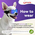 ENJOYING Dog Goggles for Small Breed, Puppy Sunglasses with UV Protection, Cool Blue