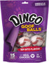 Dingo Goof Balls Premium Rawhide Treats for Small Dogs, 15 Count, Made with Real Chicken