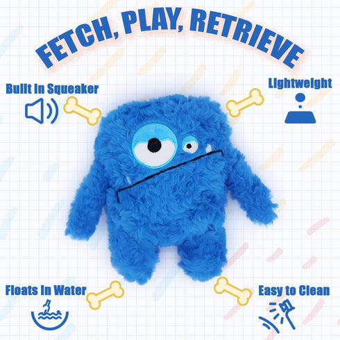 Plush Squeaky Dog Toy, Crinkle Stuffed Dog Toy Keep Them Busy Tug of War Birthday Dog Chew Toy for Small Medium Large