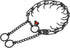 Herm Sprenger Black Stainless Steel Dog Prong Collar with Easy On Assembly Chain, Professional Training Pinch Collar