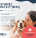 5-6 Inch 10 Count, Stuffed Beef Jerky Sticks, Premium All-Natural Gullet Chews, High-Protein, Easily Digestible