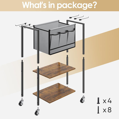 Weight Rack for Home Gym, Dumbbell Rack and Fabric Yoga Mat Storage, Organizes Fitness Equipment