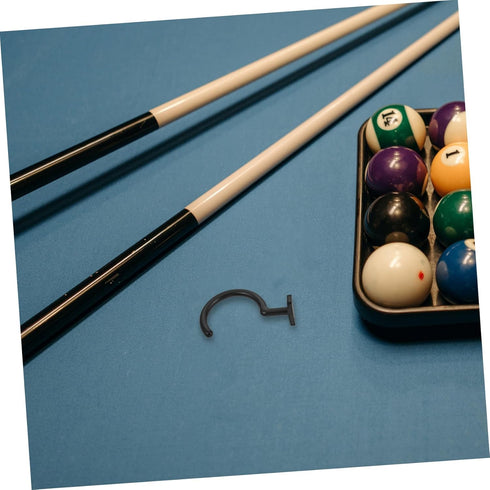 UKCOCO Replaceable Pool Table Side Cue Hook Durable Billiards Accessory for Neat Storage and Convenient Use for Snooker