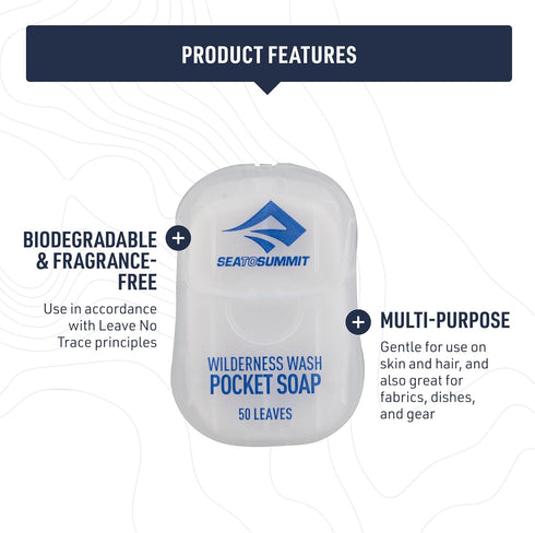 Sea to Summit Paper Soaps 3-Pack, Wilderness Wash for Outdoor Use
