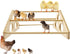 gpgcgsgp Large Wooden Pine Chick Perch Roosting Bar for Baby Chicks Brooder Coop,