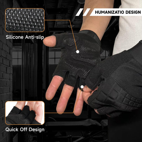 VWX Anti-Slip Gel Palm Workout Gloves for Men and Women - with Sweat-Wicking Fabric for Gym,Weight Lifting, Cycling