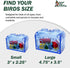 Large or Small Treasure Chest, Perfect Bird Cage Toy, Colorful, Safe, Easy to Install