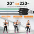 Hommie Portable Pilates Bar Kit with Resistance Bands (20-60lb) for Full-Body Home Gym Workouts