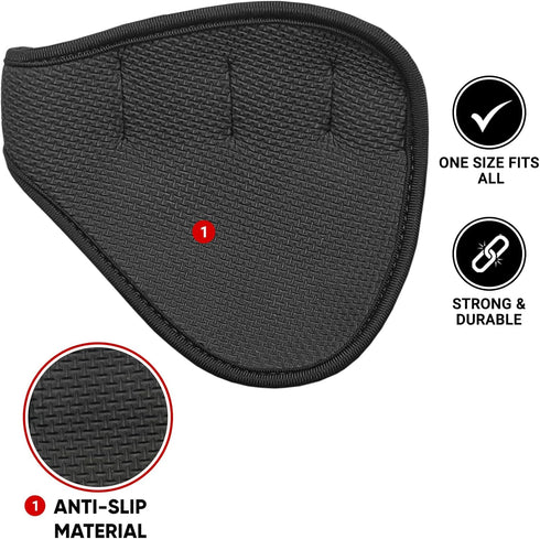 Weight Lifting Gym Grip Pads - Non-Slip Neoprene Pull Up Bar Pads Substitute for Workout Gloves
