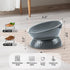 Elevated Ceramic Cat Bowl, Tilted Anti Vomiting Design, Spill-Proof and Dishwasher Safe for Indoor Cats