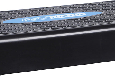 HolaHatha Compact Portable Aerobic Step Platform, Adjustable Height Cardio Stepper for Home Gym Fitness Equipment