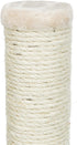 TRIXIE Parla Scratching Post - 24.5" Tall Durable Sisal Rope, Beige Cat Scratching Solution