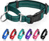 Reflective Martingale Dog Collar with Quick Release Buckle, Adjustable Soft Padded Nylon Collar for All Dogs