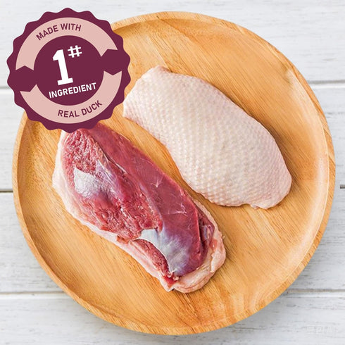 12.5 oz/355 PAWUP Duck Dog Treats, Duck Sausage with Cheese, Taurine Added, Rawhide Free, Soft Dog Snack for Small