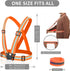 Reflective Running Vest with Safety Straps, High Visibility Reflector