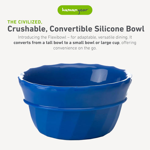humangear Flexibowl | Convertible Camping Bowl | On the Go | Packable & Easy to Clean, Green by humangear