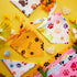100 Set (31.5 21.7 21.7 Inch) Abbylike Pcs Paw Print Dog Bandanas Bulk Soft Triangle Kerchief Bibs Scarf for Pets Dogs