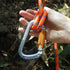 NewDoar 28KN UIAA & CE Certified Auto Climbing Carabiner - Professional Heavy Duty Caribeaner for Rappelling D-Shaped