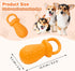 5.2" Dogs(Orange,1 Latex Chew Dog Toys, Novelty Squeaky Pacifier Dog Toys, Durable Pacifier Dog Chew Toys for Small