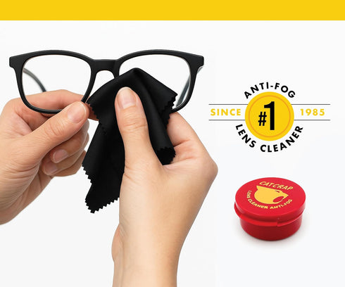 EK World Wide 3-Pack CAT Crap Paste Lens Cleaner Paste Anti-Fog Formula for Eyeglasses, Sunglasses, Camera Lenses