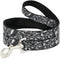 Buckle-Down Pet Leash - Steal Your Face Stacked Gray, 4 Feet Long, 1" Wide