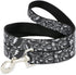 Buckle-Down Pet Leash - Steal Your Face Stacked Gray, 4 Feet Long, 1" Wide