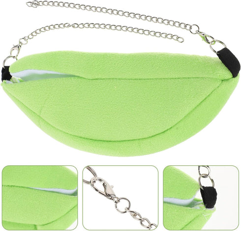 Hammock 2pcs Hammock Toyvian Hamster Hanging Bed and Warm Cotton with Hooks, Banana-Shaped Hanging Nest for Small Pets