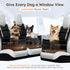 3 2 4"+2", 2 ZOMISIA Elevated Dog Car Seat for Medium Dogs, Adjustable Heights with Egg Crate Foam Boosters Dual-Sided
