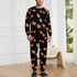 Generic Set Peanut Butter Jelly Heartbeat Men's Pajamas Long Sleeve Sleepwear Crew Neck Loungewear Tops And Bottom