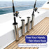 3 4 Marine Boat Rod Stainless Steel Fishing Rod Holders, Rod Rack Boat Marine Fishing Stainless Steel, Side Boat Pole