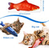 5Pcs Plush Catnip Fish Toy, Cat Chew Toy with Bell Inside for Interactive Kitty Chew Toys, Cat Teething Exercise