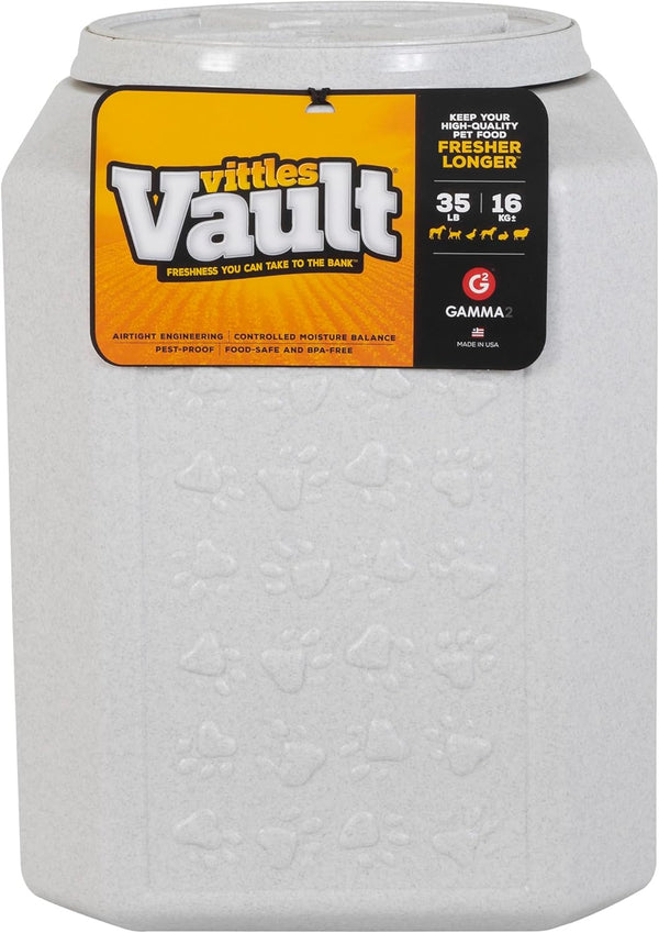 Gamma2 Vittles Vault Dog Food Storage Container, Up To 35 Pounds Dry Pet Food Storage, Made in USA