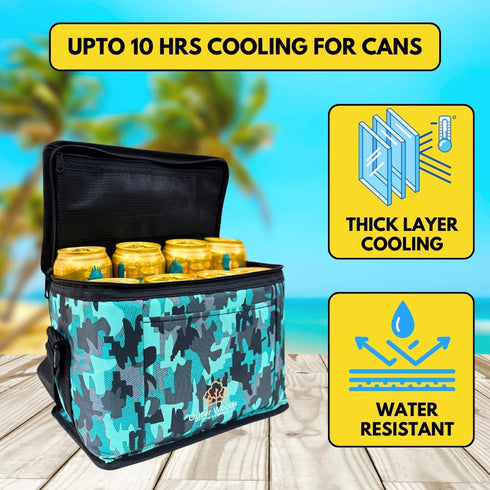 8 8 500ml 10 Insulated Can Cooler Bag | Fits x Beer Cans | Keep Drinks Cool for up to Hours | Ideal for Carrying Beer