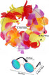 3 Pieces Pet Dog Hawaiian Costume, Summer Shirts for Small Medium Dogs with Funny Sunglasses