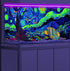 48X24IN Blacklight Vincent Van Gogh Aquarium Background, UV Fish Tank Background Art with 10 EVA Tape