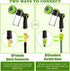 Upgrade Pup Jet Dog Wash, Outdoor Shampoo Hose Attachment with Soap Dispenser and Bath Brush for Pets.