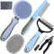 Dog Brush for Shedding, 7 PCS Pet Grooming Kit including Grooming Brush, Deshedding Tool, Dematting Comb, Nail Clipper,