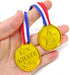 Honbay 24PCS Gold Plastic Winner Award Medals for Parties, Games, Sports, Dress Up and More