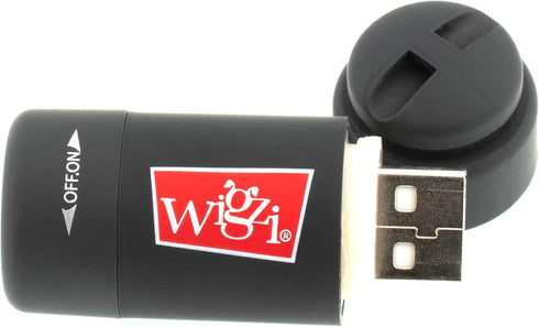 WIGZI Luna Dog Leash with Rechargeable LED Light, Detachable Light, 6 Ft Length for Dogs up to 200lb, Black