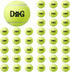 40 Pack Tennis Balls for Dogs - 2.5 Inch Easy Catching Fetch Toys with Carry Bags for Training and Exercise