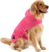 Bone Dry Pet Robe Collection, Embroidered Absorbent Microfiber Bath Robe with Adjustable