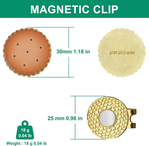 Golf Accessories for Men - Golf Ball Marker Hat Clip, Funny Golf Gifts, Golf Gadgets, Golf Ball Stamp