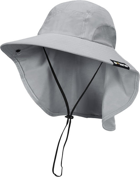 Neck Flap Sun Hat with Wide Brim, UPF 50+, Perfect for Outdoor Adventures, Hiking, Fishing