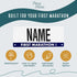 First Marathon Name Bib Kit GET PERSONALIZED CHEERS- Race Bib with Alphabet Decals & Safety Pins Add-Your-Name Running