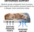 Furhaven Orthopedic Dog Bed for Large Dogs, Jumbo/XL, Plush & Almond Print L Shaped Chaise with Removable Washable Cover