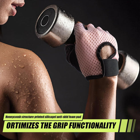 CINDALOG Breathable Weight Lifting Gloves Full Palm Protection, Workout Gloves for Gym, Cycling, Exercise, Breathable