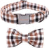 Unique Style Paws Fall Dog Collar - Adjustable Puppy Collar with Bowtie, Pet Gift for Small Medium Large Dogs