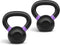 Yes4All Cast Iron Kettlebell Weights, Powder Coated for Strength Training and Home Gym